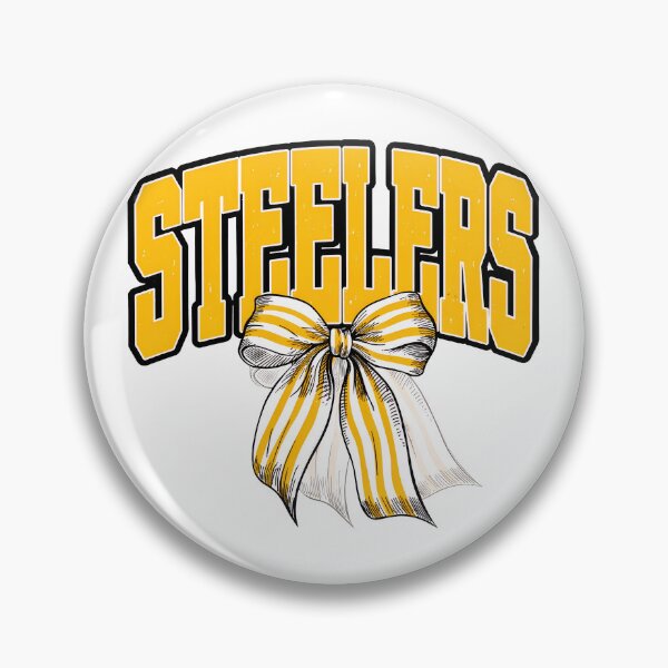Item preview, Steelers Yellow and White Bow Varsity Football Graphic designed and sold by Elizabeth46407.