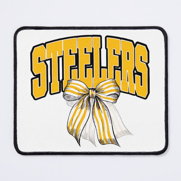 Item preview, Steelers Yellow and White Bow Varsity Football Graphic designed and sold by Elizabeth46407.