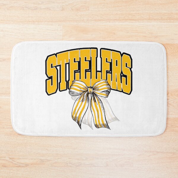 Item preview, Steelers Yellow and White Bow Varsity Football Graphic designed and sold by Elizabeth46407.