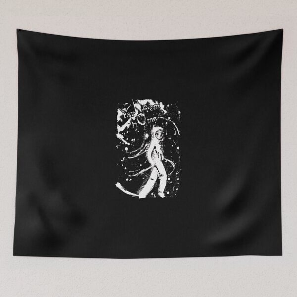 Item preview, Astronaut Far From Me Cosmic Space Ink Art designed and sold by ohVimaPs.