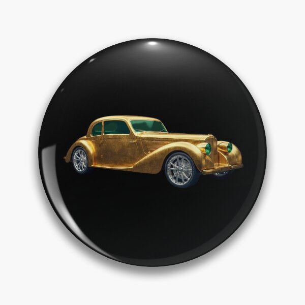 Item preview, Gold classic emerald glass old car designed and sold by C3R0.