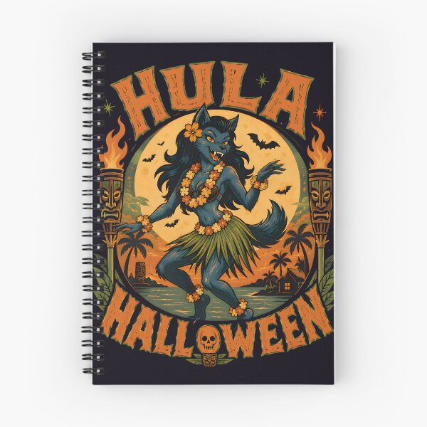 Item preview, Hula Halloween Werewolf Moon Dance designed and sold by Victor Shadehorn.