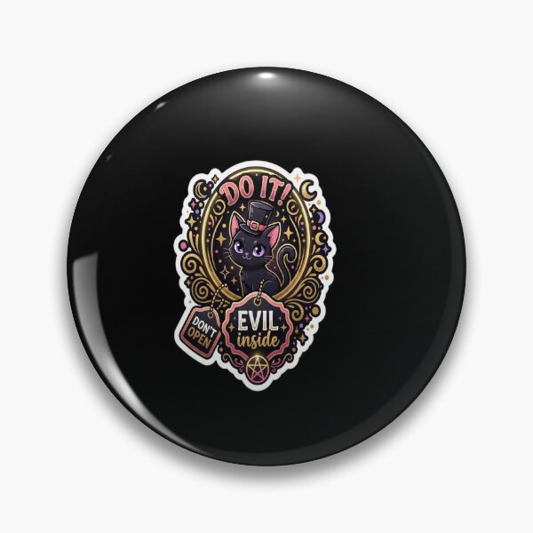 Item preview, Bottled Menace - Evil Black Cat designed and sold by balquebratum.