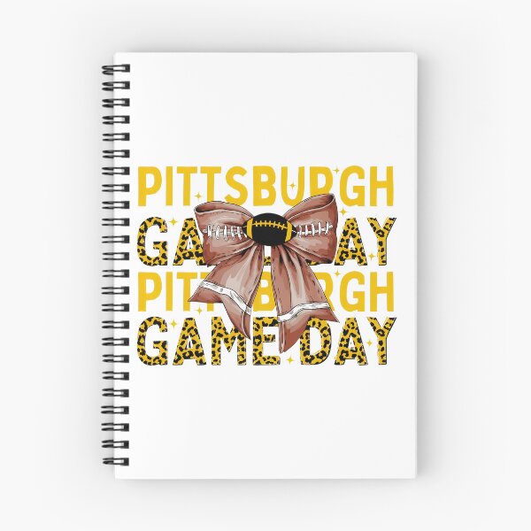 Item preview, Pittsburgh Game Day Leopard Football Bow Graphic designed and sold by JamesWyat18400.