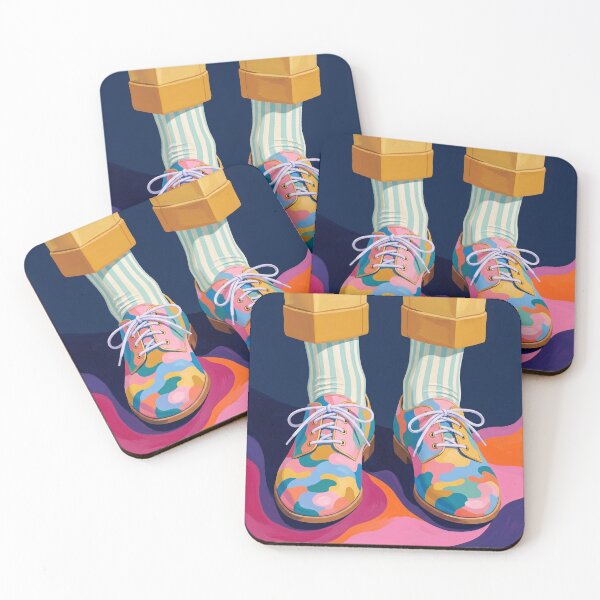 Item preview, Vibrant Retro Pop Art Abstract Oxfords designed and sold by arteresting-art.