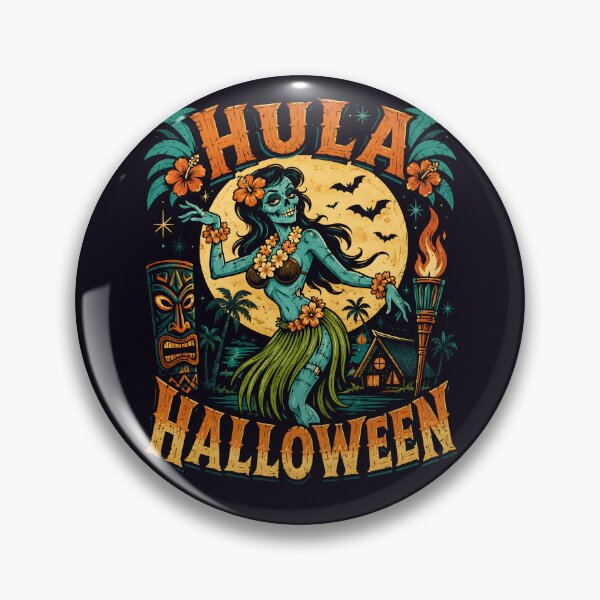 Item preview, Zombie Hula Halloween Moon Dance designed and sold by Victor Shadehorn.
