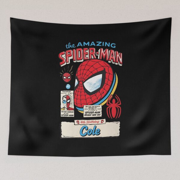 Item preview, Red Web Masked Superhero Retro Comic Birthday Graphic Fan Design designed and sold by Cheliasbix.