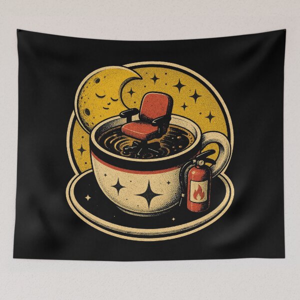 Item preview, Culture Latte Art Coffee Cup Cozy Daily Ritual Illustration designed and sold by Uglyandcute.