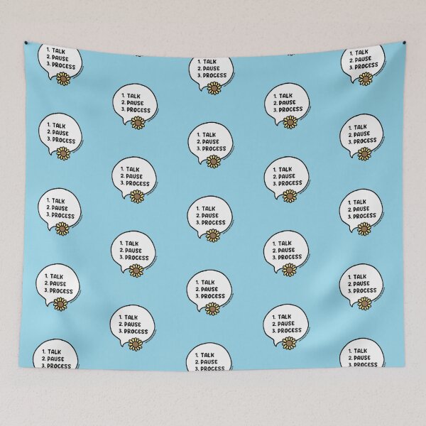 Item preview, Talk Pause Process Blue Envelope Program Speech Bubble designed and sold by WCFreckles.