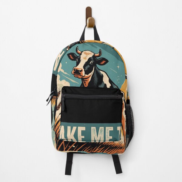 Item preview, Take Me to Space Funny Cow UFO Vintage Alien Farm  designed and sold by Zizo-DR44.