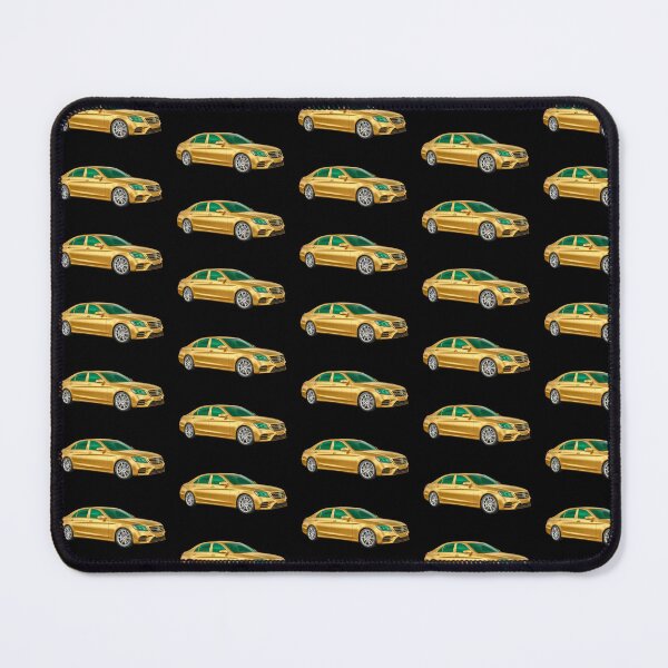 Item preview, Gold Mercedes Benz emerald glass car designed and sold by C3R0.