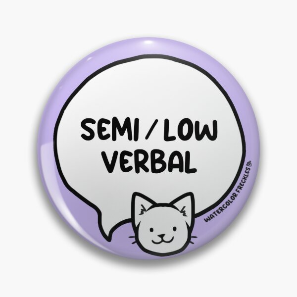 Item preview, Semi Verbal Low Verbal Cat Speech Bubble designed and sold by WCFreckles.