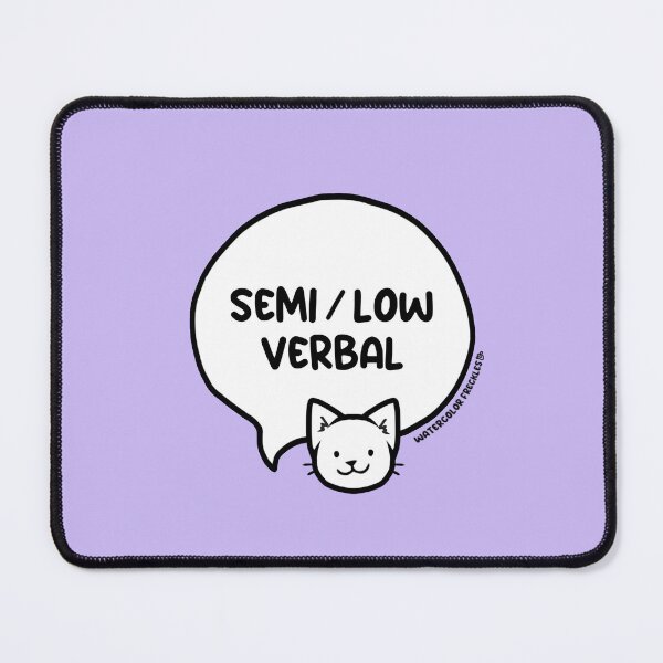 Item preview, Semi Verbal Low Verbal Cat Speech Bubble designed and sold by WCFreckles.