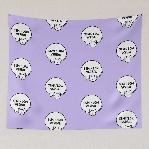 Item preview, Semi Verbal Low Verbal Cat Speech Bubble designed and sold by WCFreckles.