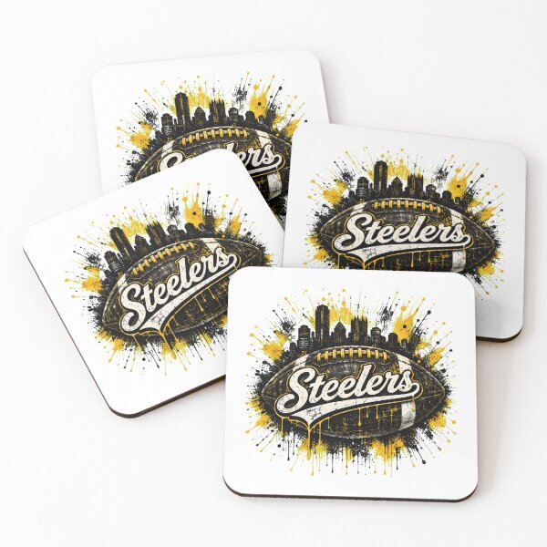 Item preview, Steelers Football Pittsburgh Skyline Paint Splash Graphic designed and sold by DebbieSul55918.