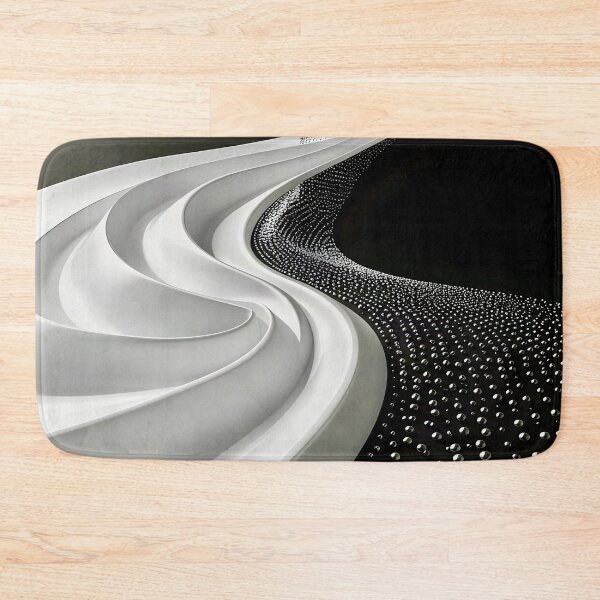 Item preview, Abstract Metallic Path in Black and White  designed and sold by Vicky Brago-Mitchell®.