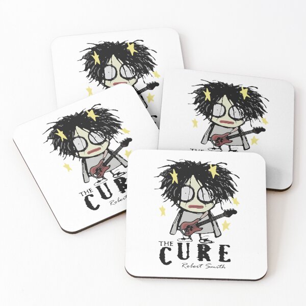 Item preview, the cures robert smiths cartoon gothic rock band designed and sold by CarlMarion8.