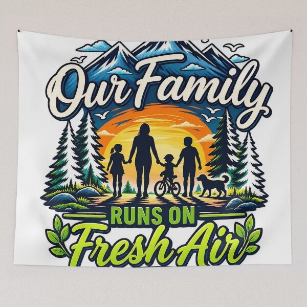 Item preview, Our Family Runs On Fresh Air loving dogs | Camping Family Gift designed and sold by alexcorporation.