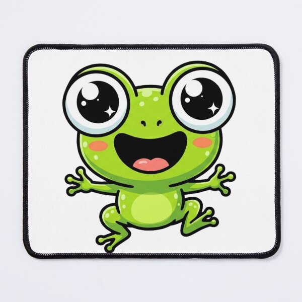 Item preview, Funny Frog with Huge Bulging Eyes – Cute Goofy Kawaii Frog designed and sold by Artdesign17.