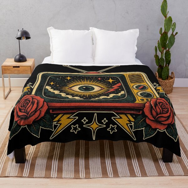 Item preview, Culture Retro TV All Seeing Eye Surreal Pop Culture designed and sold by Uglyandcute.