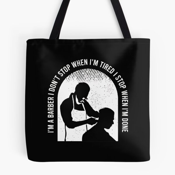 Item preview, Barber Don't Stop Tired Done Quote Silhouette designed and sold by ohVimaPs.