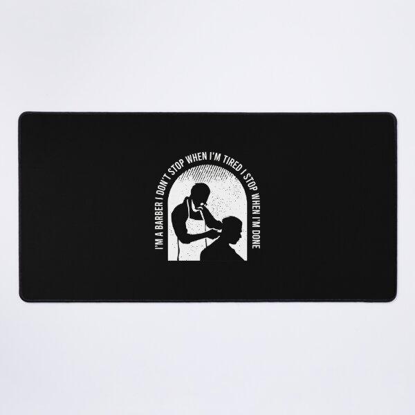 Item preview, Barber Don't Stop Tired Done Quote Silhouette designed and sold by ohVimaPs.