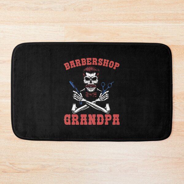 Item preview, Barbershop Grandpa Skeleton Razor Scissors Red designed and sold by ohVimaPs.