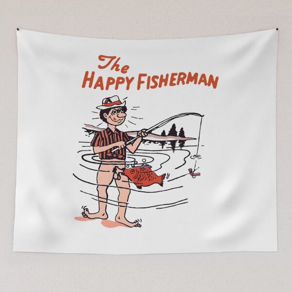 Item preview, the happy fisherman designed and sold by CarlMarion8.