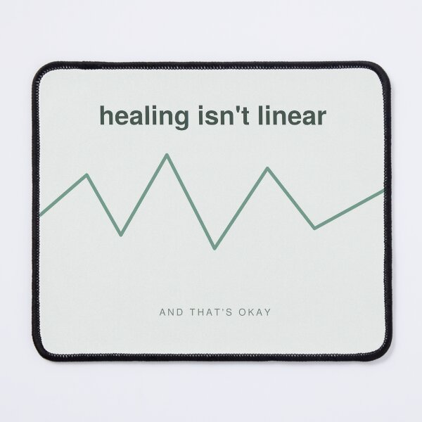 Item preview, Healing Isn't Linear Mental Health designed and sold by Adrplatinium.
