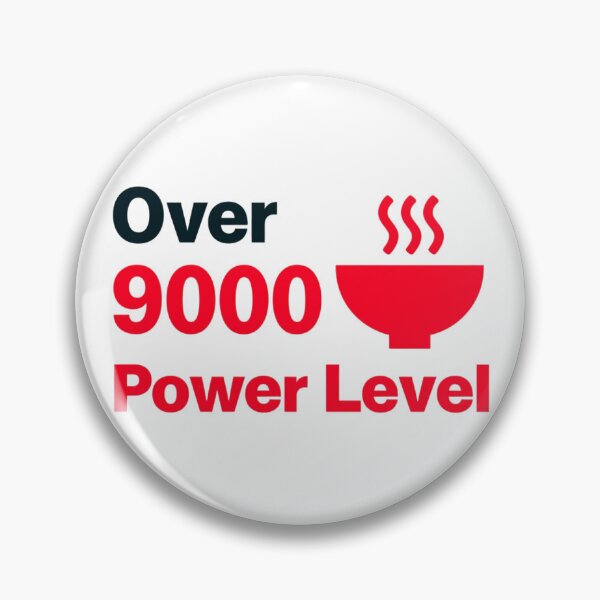 Item preview, Over 9000 Power Level Graphic With Steaming Bowl Icon — Bold Internet Meme Design designed and sold by KanDa-Shop.