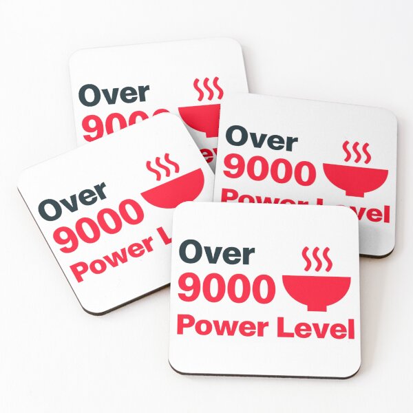 Item preview, Over 9000 Power Level Graphic With Steaming Bowl Icon — Bold Internet Meme Design designed and sold by KanDa-Shop.
