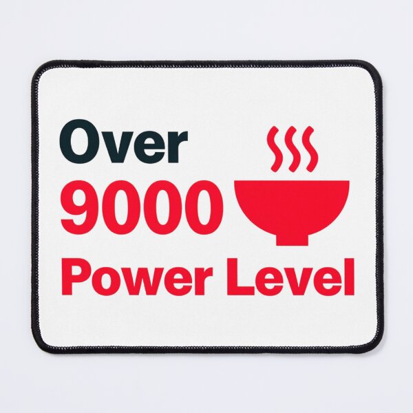 Item preview, Over 9000 Power Level Graphic With Steaming Bowl Icon — Bold Internet Meme Design designed and sold by KanDa-Shop.