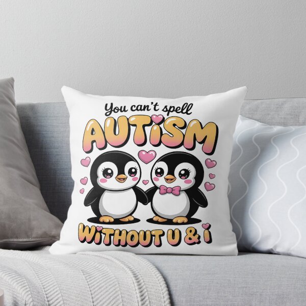 Item preview, You cant spell Autism without U & I - Funny Autistic Couple T-Shirt designed and sold by LoFizzy.