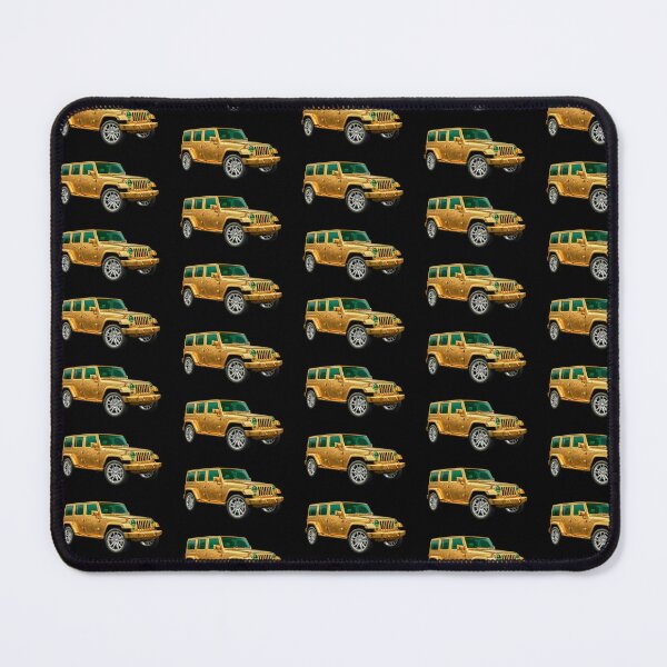 Item preview, Gold Jeep emerald glass car 4x4 designed and sold by C3R0.