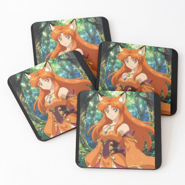 Item preview, Anime Style Orange Fox Woman designed and sold by Prestons Corner.