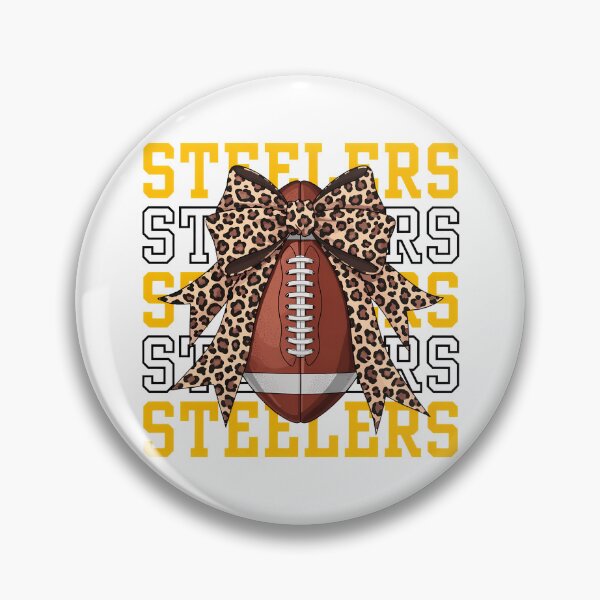 Item preview, Steelers Leopard Bow Football Black Gold Graphic designed and sold by KurtKrueg88967.