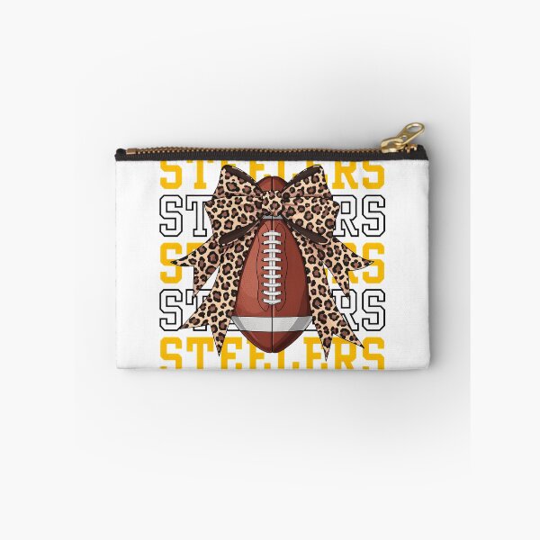 Item preview, Steelers Leopard Bow Football Black Gold Graphic designed and sold by KurtKrueg88967.