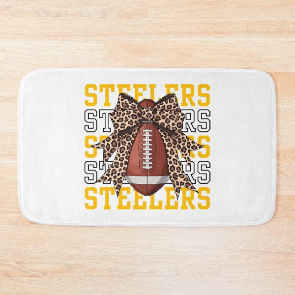 Item preview, Steelers Leopard Bow Football Black Gold Graphic designed and sold by KurtKrueg88967.
