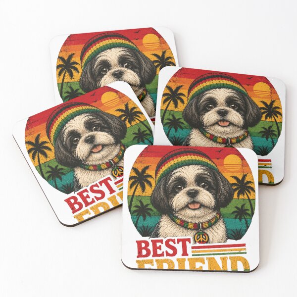 Item preview, Shih Tzu Best Friend Reggae Vibes – Cute Dog Lover Design designed and sold by ADCreativeprint.