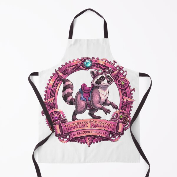 Item preview, Ilustración del emblema del mapache Jimothy Steampunk rosa designed and sold by blacK1982White.
