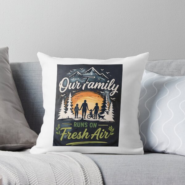 Item preview, Our Family Runs On Fresh Air Outdoor Lifestyle Shirt  snow | Camping Family Gift designed and sold by alexcorporation.