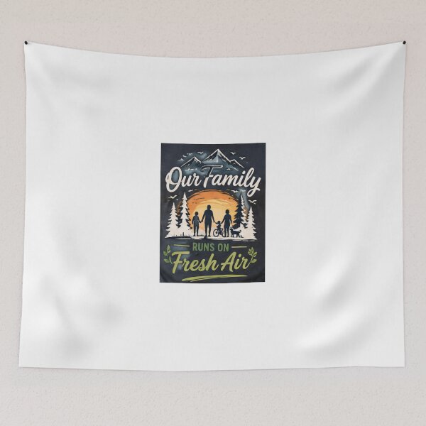 Item preview, Our Family Runs On Fresh Air Outdoor Lifestyle Shirt  snow | Camping Family Gift designed and sold by alexcorporation.