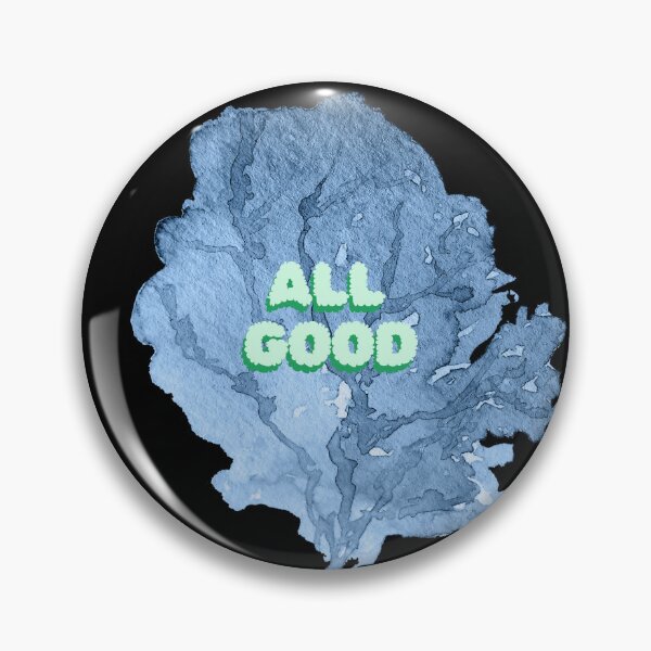 Item preview, All Good – Positive Vibes Paint Splatter Typography designed and sold by CREATIVE HIVE.