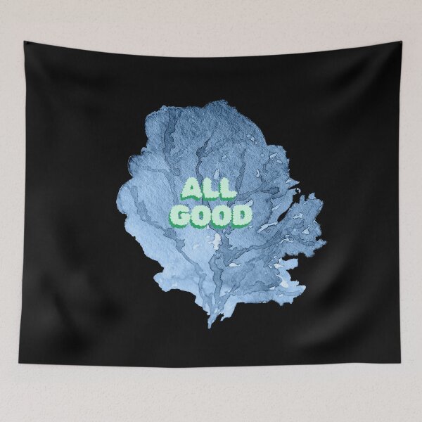 Item preview, All Good – Positive Vibes Paint Splatter Typography designed and sold by CREATIVE HIVE.