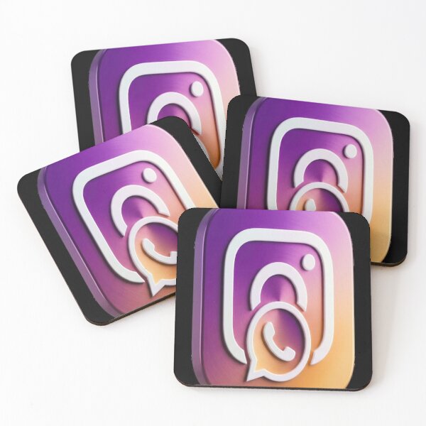 Artikelvorschau, kombiniertes Logo von Instagram und WhatsApp entworfen und verkauft von ARTSBYSREMONTHO.