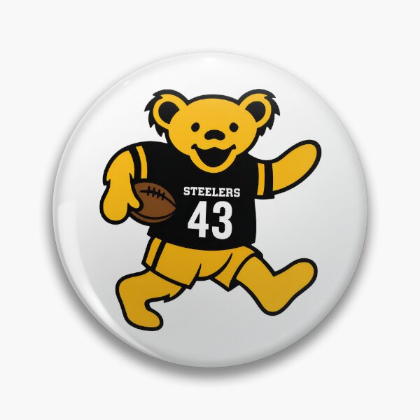 Item preview, Steelers 43 Dancing Football Bear Black Gold Graphic designed and sold by JuliaGall25934.