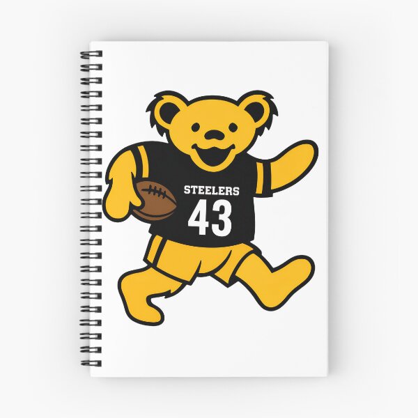 Item preview, Steelers 43 Dancing Football Bear Black Gold Graphic designed and sold by JuliaGall25934.