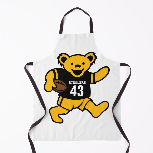 Item preview, Steelers 43 Dancing Football Bear Black Gold Graphic designed and sold by JuliaGall25934.