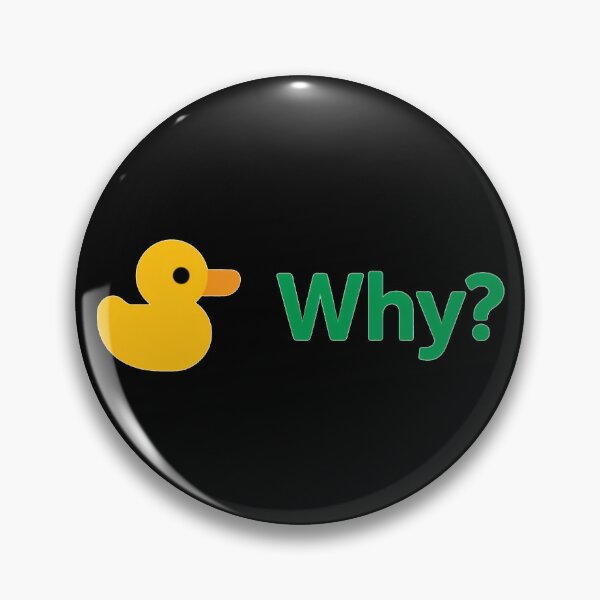Item preview, Yellow Duck Next To Green Why Question Mark Graphic — Curiosity, Confusion and Playful Inquiry Concept designed and sold by KanDa-Shop.