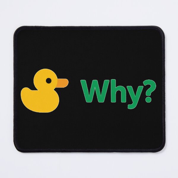 Item preview, Yellow Duck Next To Green Why Question Mark Graphic — Curiosity, Confusion and Playful Inquiry Concept designed and sold by KanDa-Shop.